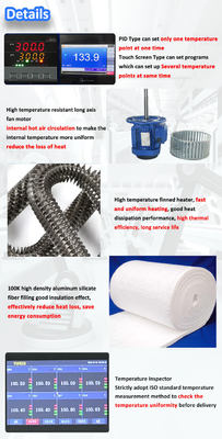 Wysokotemperaturowy przemysłowy piec suszarniczy 600℃ do przetwarzania chemikaliów