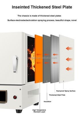 1700℃ Laboratory Muffle Furnace with 30℃/min Heating Rate